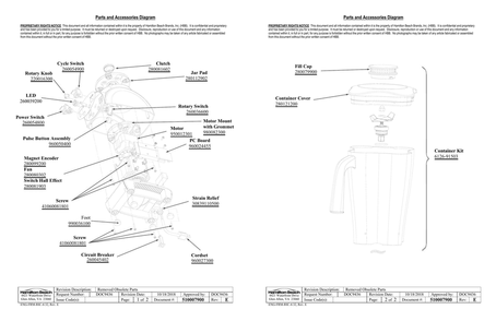 Diagram Diagram and Parts List for 91555  Hamilton Beach Blender